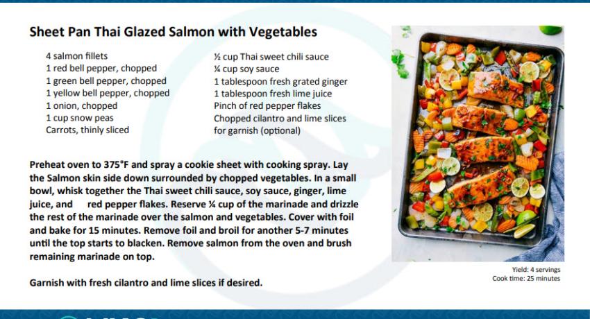 Sheet Pan Thai Salmon Recipe