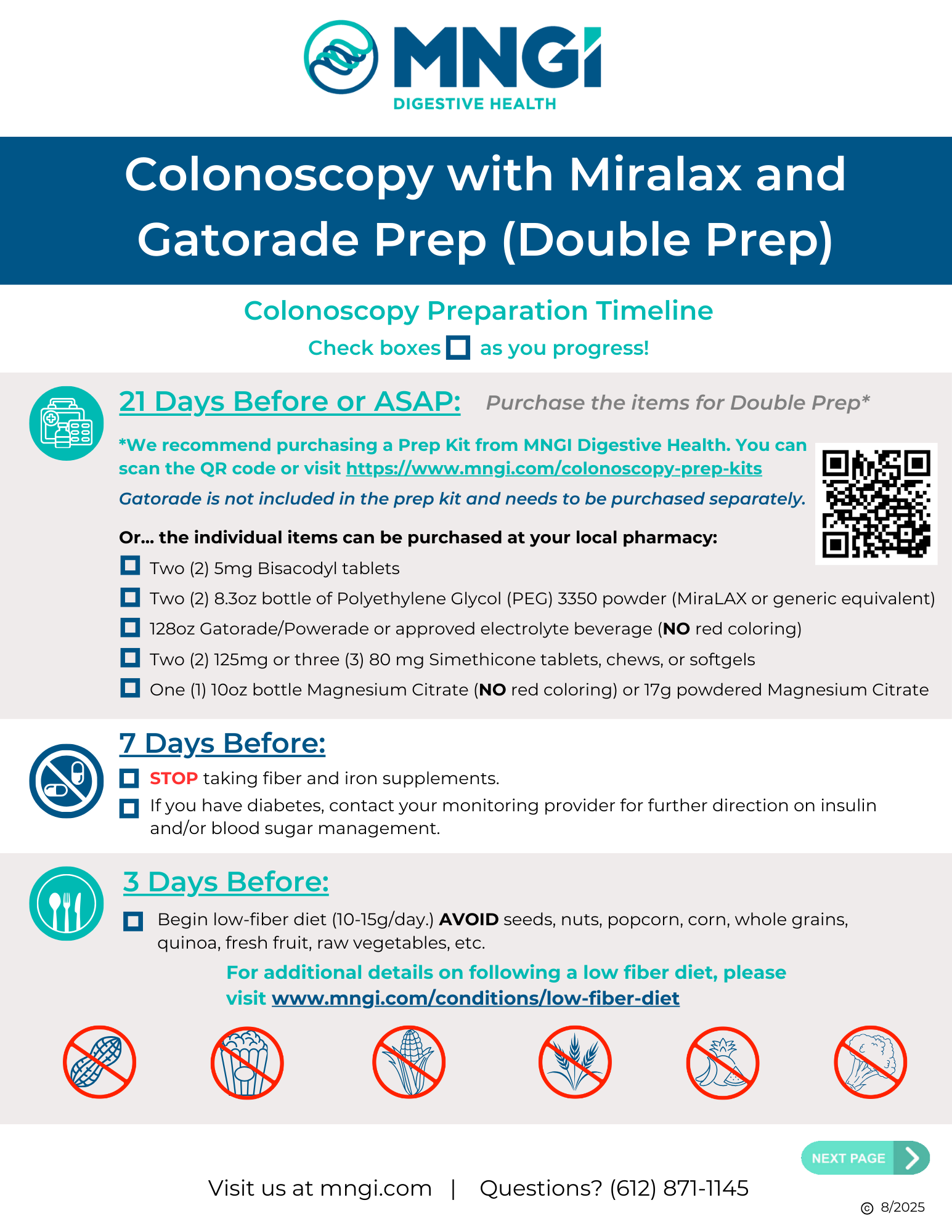 Double Miralax Prep