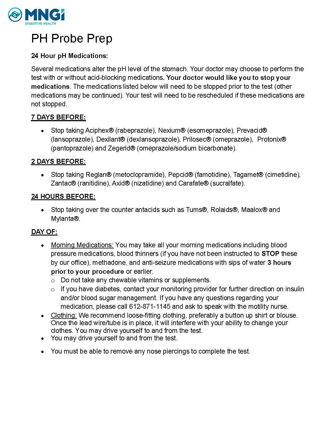 pH Probe Prep Off Meds