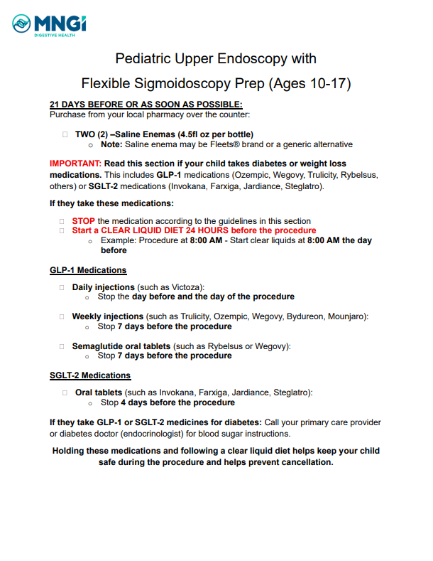 Peds Upper Flex Ages 10-17