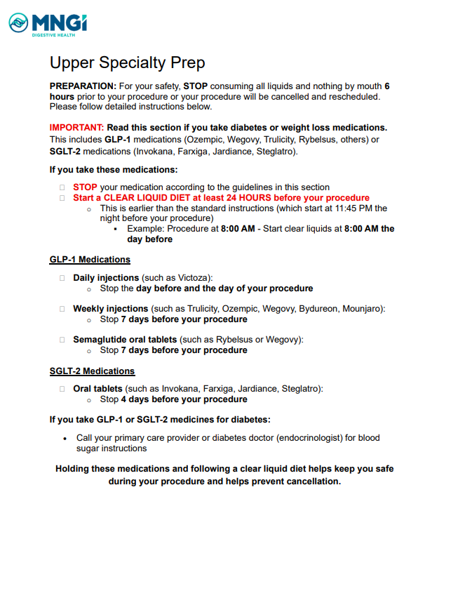 glp 1 oral solution directions Upper Specialty