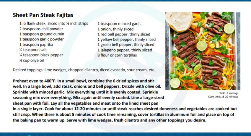 Sheet Pan Steak Recipe