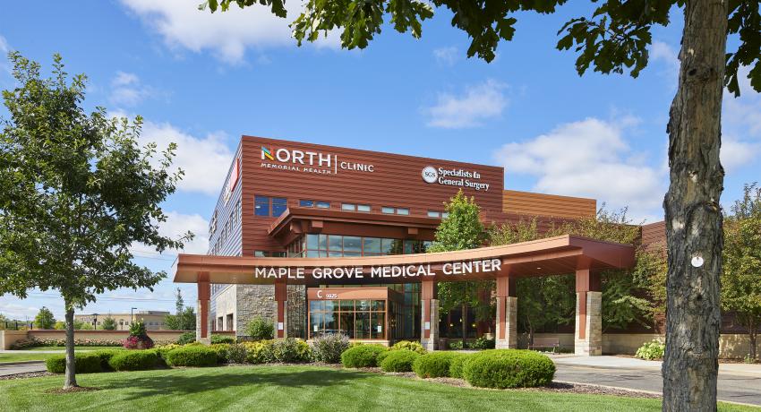 Maple Grove Clinic Entrance.